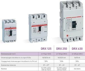 В каталоге ЭТМ появились выключатели в литом корпусе серии DRX и DPX3 от Legrand